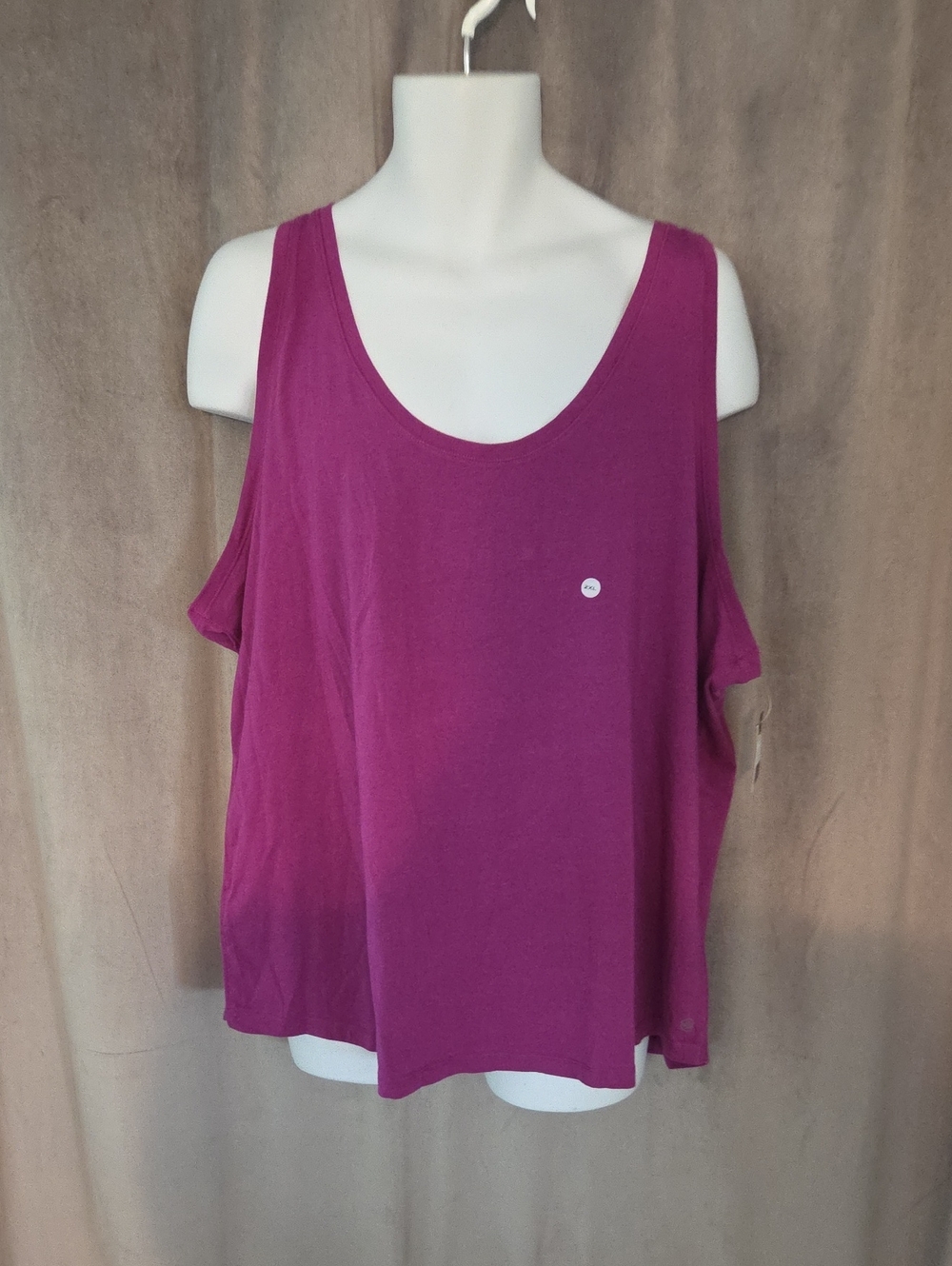 NWT 2X Eddie Bauer Scoop Neck Tank Top in Fuchsia